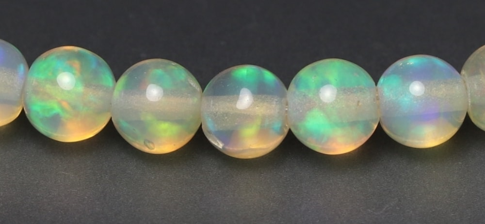 高品質++]エチオピアオパールブレスレット（約5mm玉） - 埼玉県吉川市