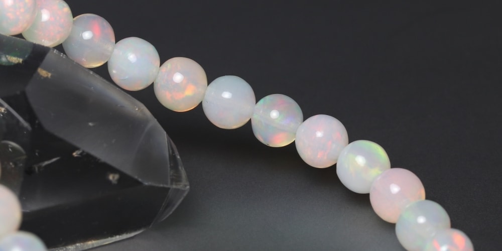 高品質++]エチオピアオパールブレスレット（約6mm玉） - 埼玉県吉川市