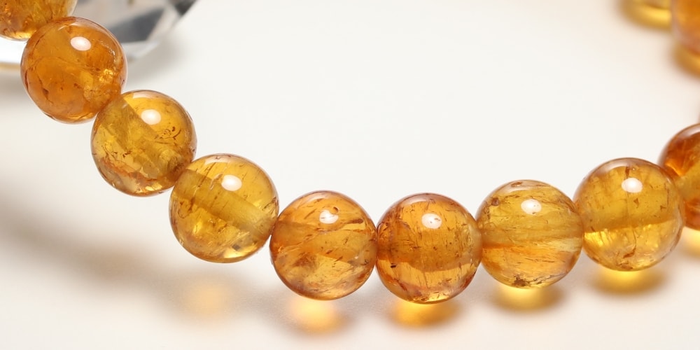 高品質++]インペリアルトパーズブレスレット（約8mm玉） - 埼玉県吉川