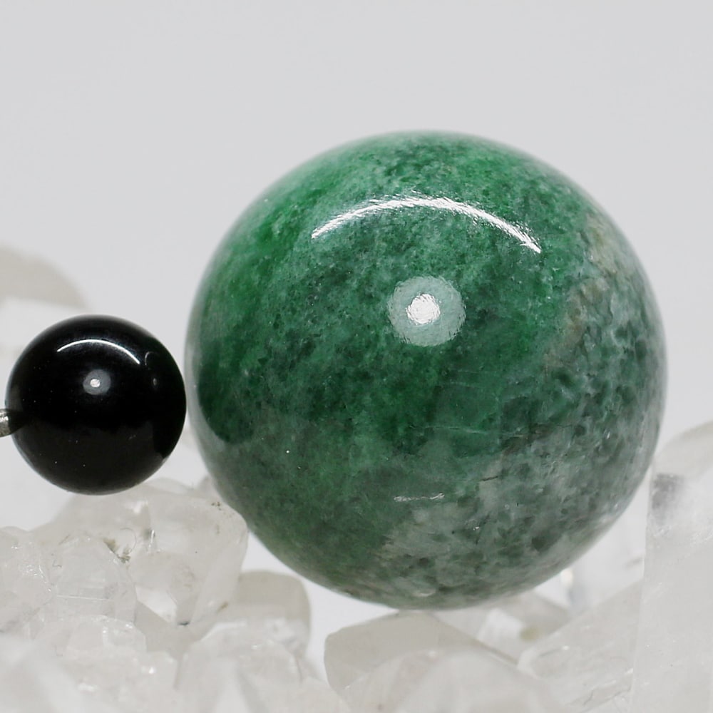 ロシア/シベリア産翡翠丸玉/ヒスイスフィア（球体直径28.5mm） - 埼玉