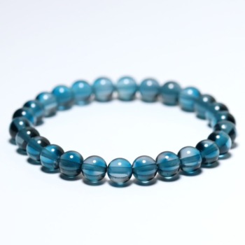 希少・3A]スコルザライトインクォーツブレスレット（約11mm玉） - 埼玉