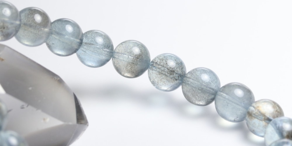 高品質++]モスアクアマリンブレスレット（約8mm玉） - 埼玉県吉川市の