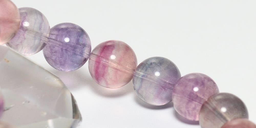 高品質++]ミックスカラーフローライトブレスレット（約11mm玉） - 埼玉