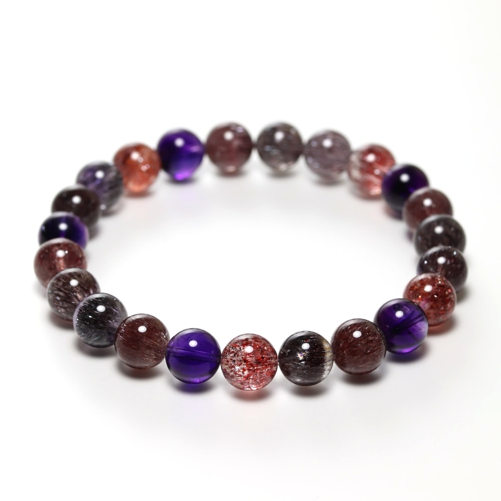 高品質++]ミックススーパーセブンブレスレット（約8mm玉） - 埼玉県