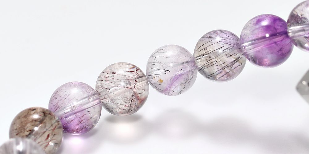 特別価格/3A]ミックススーパーセブンブレスレット（約9mm玉） - 埼玉県