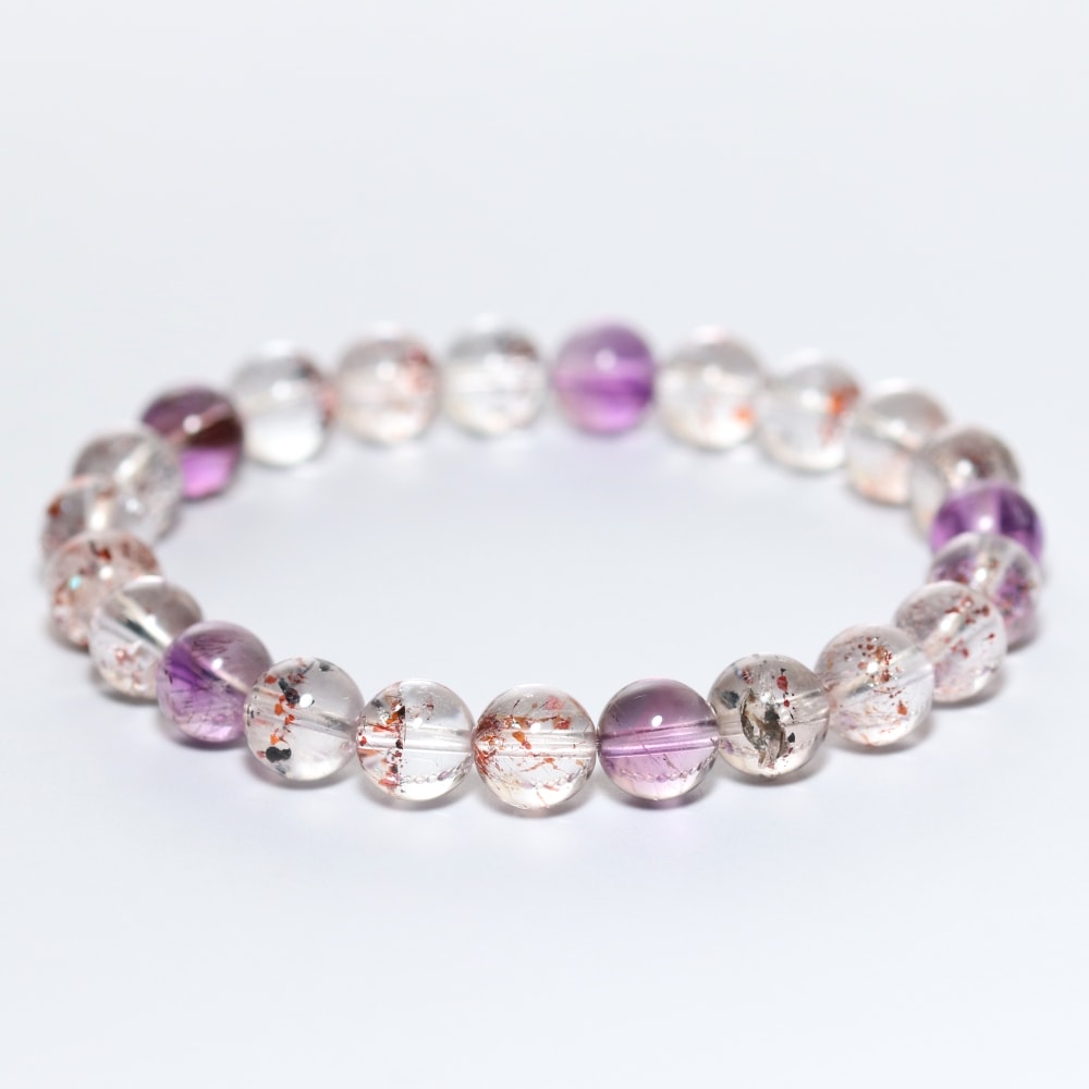 特別価格/3A]ミックススーパーセブンブレスレット（約8mm玉） - 埼玉県