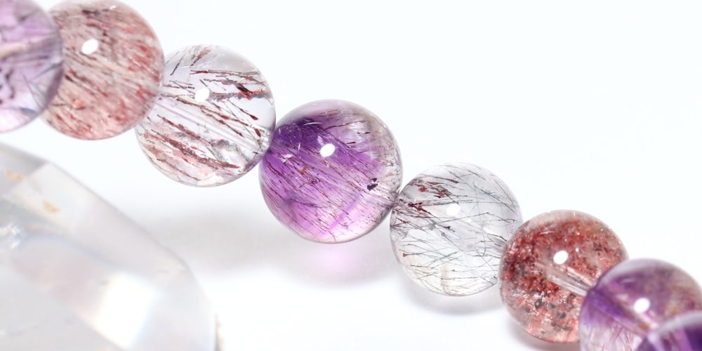 特別価格/高品質]ミックススーパーセブンブレスレット（約11.5mm玉