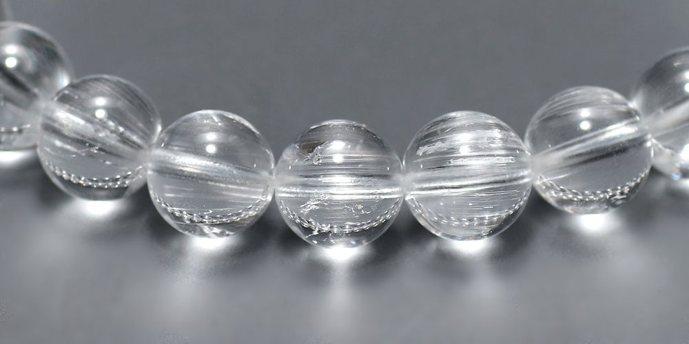 高品質+]非加熱ホワイトトパーズブレスレット/チューブ