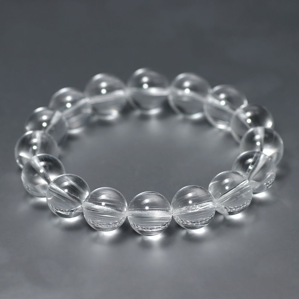 高品質++]非加熱ホワイトトパーズブレスレット/チューブ