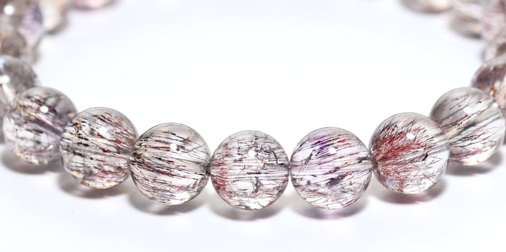 トップクォリティ]スーパーセブンブレスレット（約9.5mm玉・レピドクロ