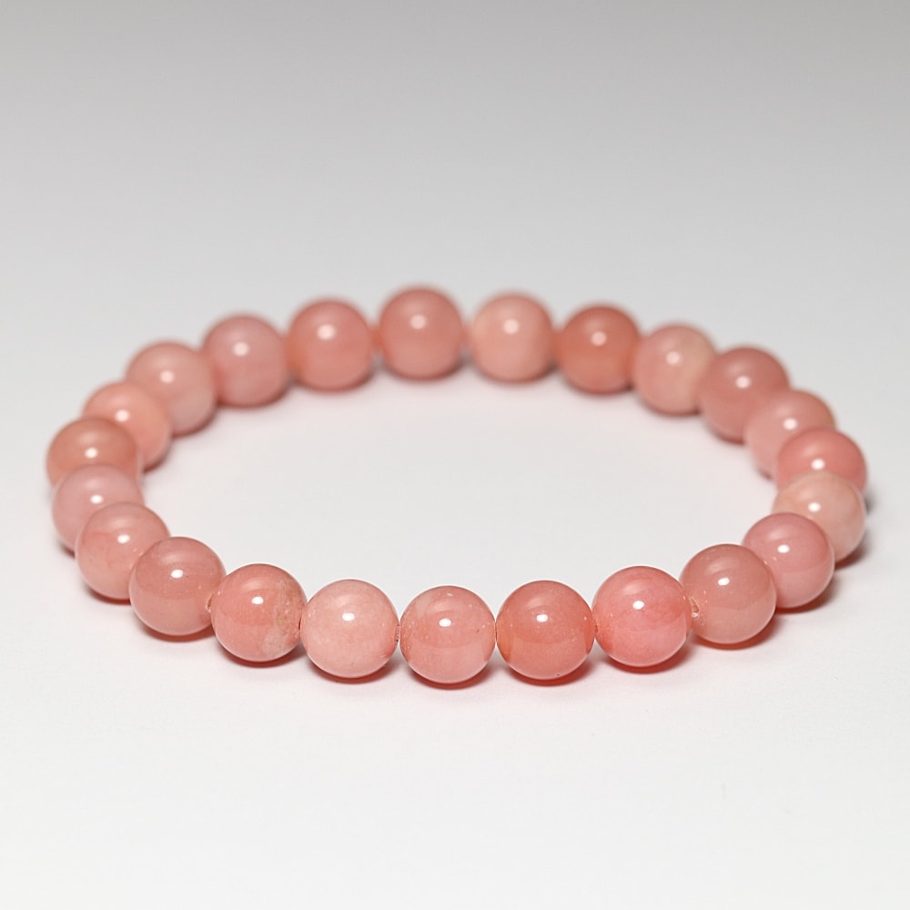 高品質++]ピンクオパールブレスレット（約8mm玉） - 埼玉県吉川市の