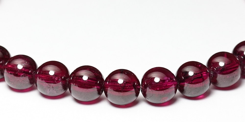 高品質++]ロードライトガーネットブレスレット（約7mm玉） - 埼玉県