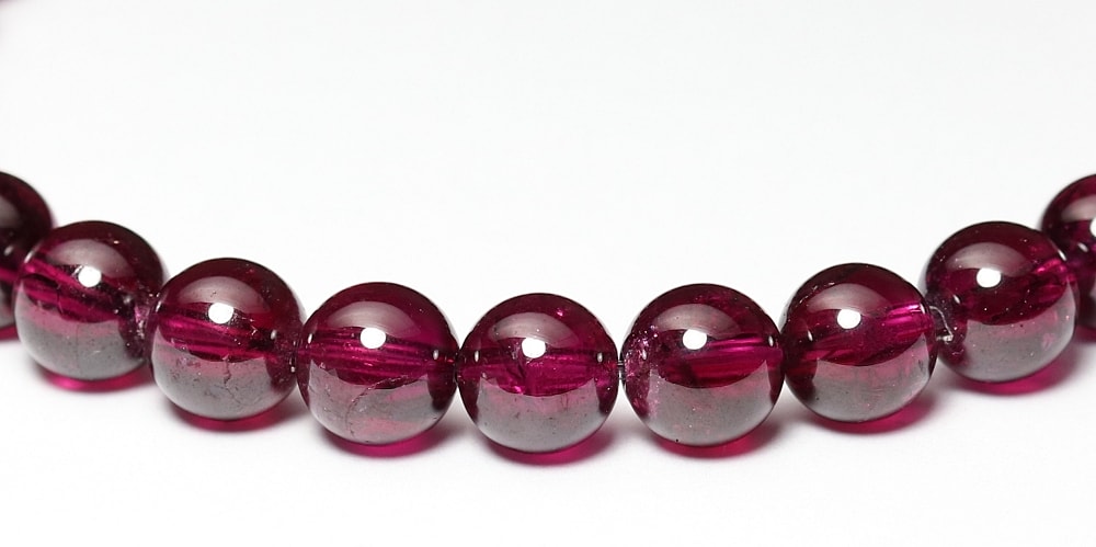 高品質++]ロードライトガーネットブレスレット（約7mm玉） - 埼玉県