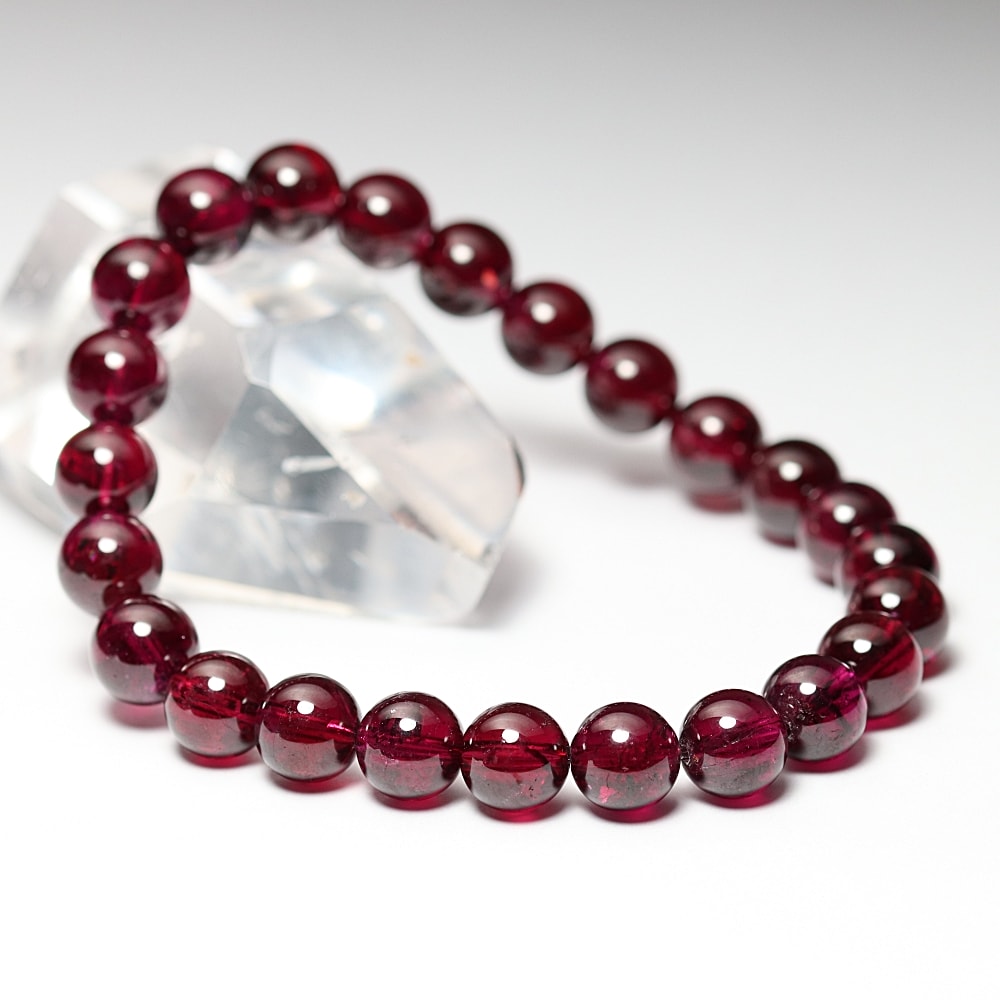 高品質++]ロードライトガーネットブレスレット（約8mm玉） - 埼玉県
