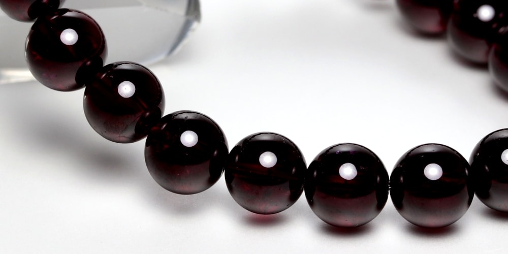 高品質]ロードライトガーネットブレスレット（約8mm玉） - 埼玉県吉川