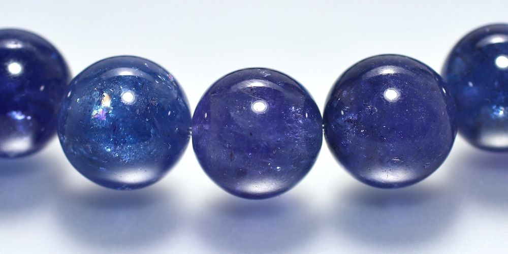 高品質++]タンザナイトブレスレット（約11.5mm玉） - 埼玉県吉川市の