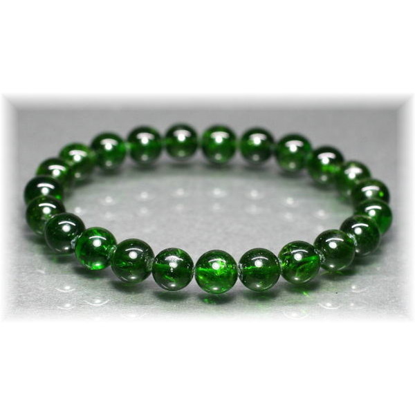 3A++]クロムダイオプサイトブレスレット（約8mm玉） - 埼玉県吉川市の