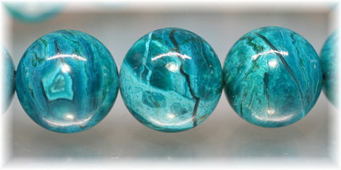 最高品質]クリソコラブレスレット（約15.5mm大玉） - 埼玉県吉川市の