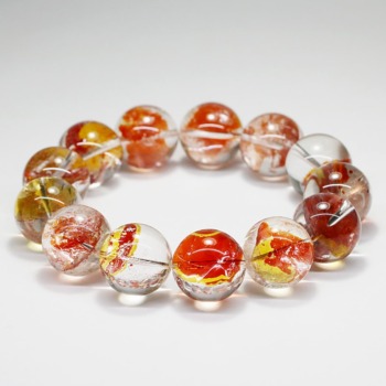 トップクオリティ] オーロラクォーツブレスレット（約17mm大玉）☆現品