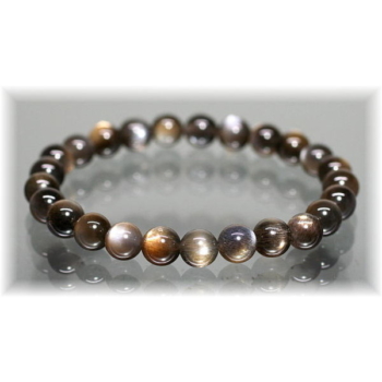 高品質]ゴールデンサンスムーントーンブレスレット（約7mm玉） - 埼玉