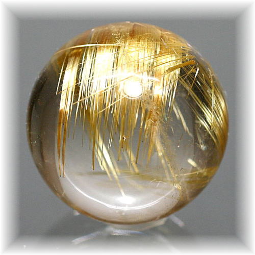 最高品質]ゴールドルチルクォーツ丸玉/スフィア - 埼玉県吉川市の