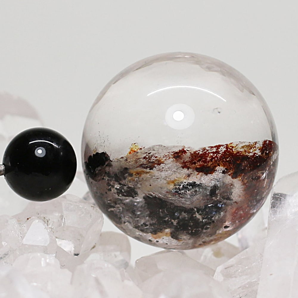 高品質]ガーデンクォーツ丸玉/ガーデン水晶スフィア（直径27.9mm