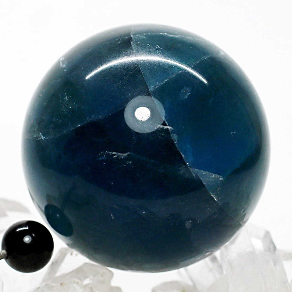 高品質]ブルーグリーンフローライト丸玉/スフィア（直径49.1mm