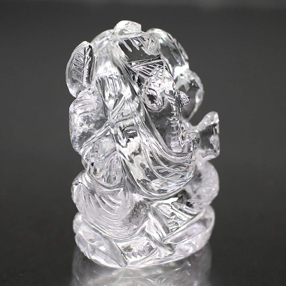 インド産]ヒマラヤ水晶ガネーシャ像（ミニサイズ） - 埼玉県吉川市の
