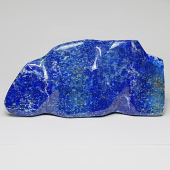 高品質]アフガニスタン産ラピスラズリ磨き原石/フリーフォーム（置物