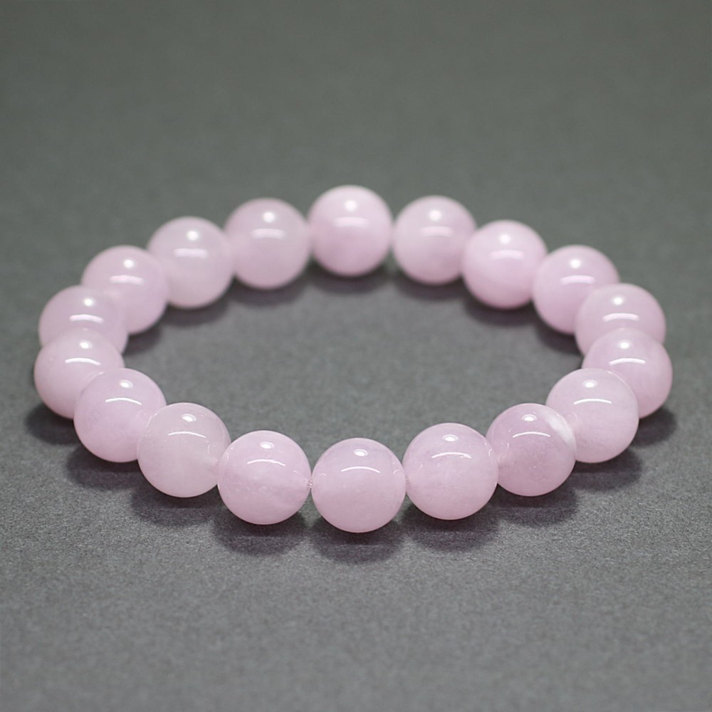 高品質]ピンクモルガナイトブレスレット（約11.5mm玉） - 埼玉県吉川市