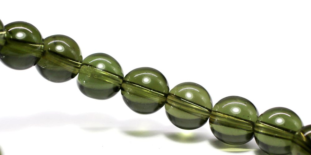 高品質++]天然モルダバイトブレスレット（約8mm玉・鑑別書付） - 埼玉