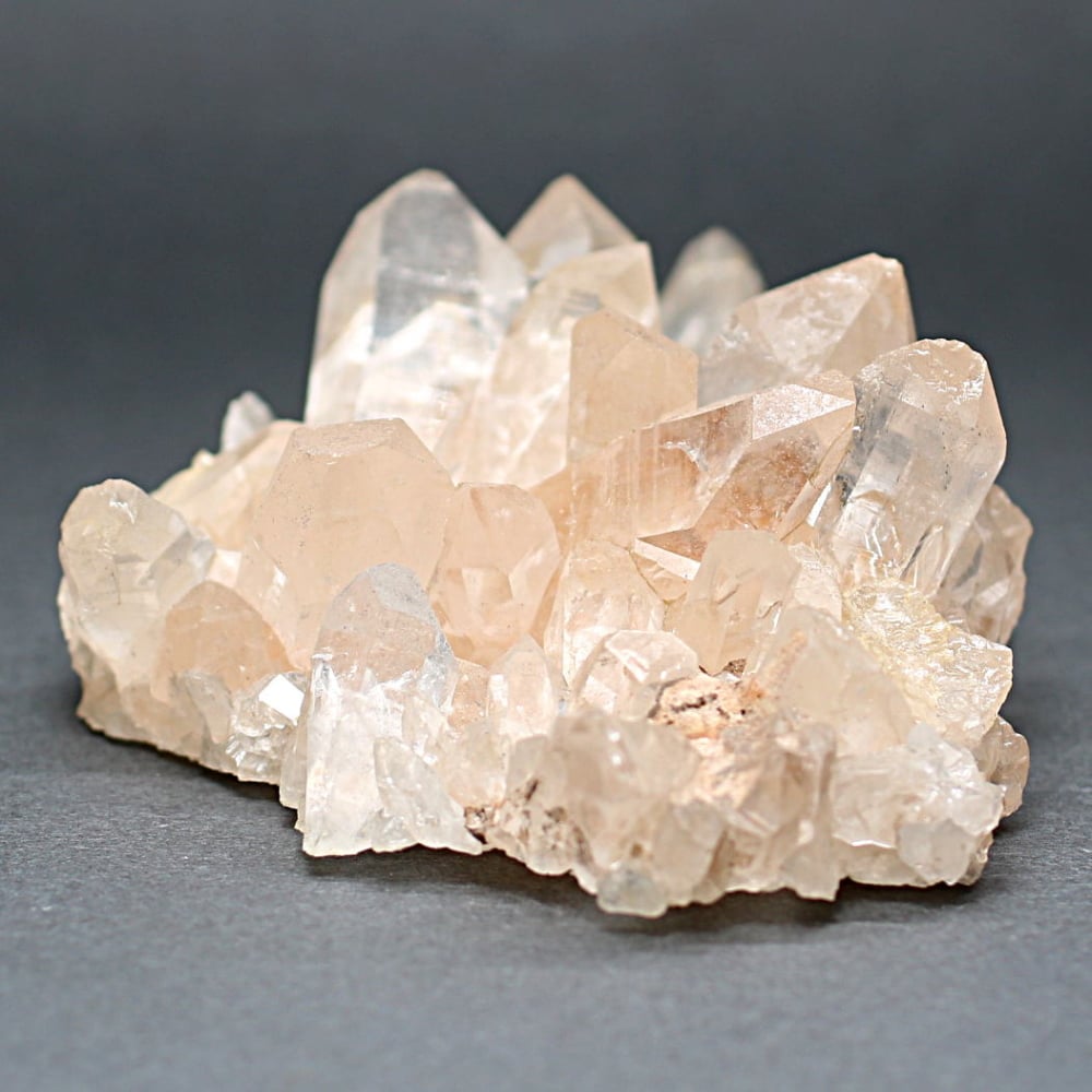 高品質]インド/マニカラン産ヒマラヤ水晶クラスター/原石（ほんのり