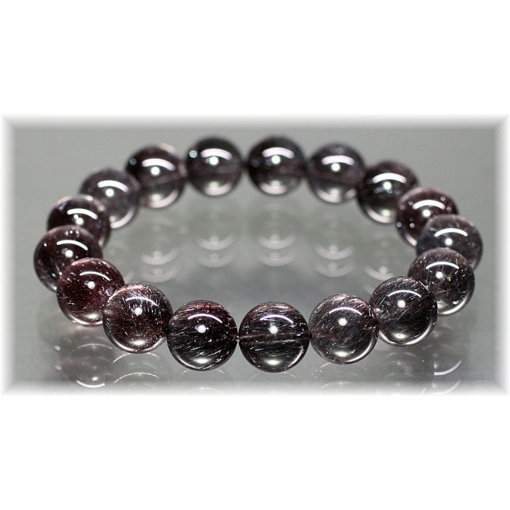 高品質]花火ブラックスーパーセブンブレスレット（約12mm玉） - 埼玉県