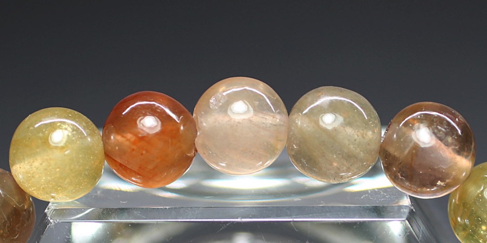 高品質]イエローサファイアブレスレット （約8.5mm玉・ミックスタイプ