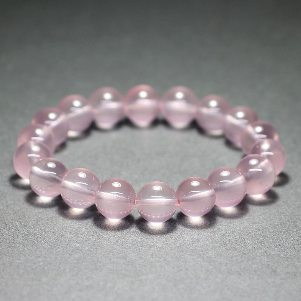 高品質++]マダガスカル産スターローズクォーツブレスレット（約11mm玉