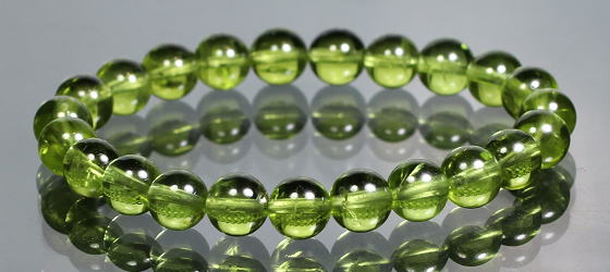 ペリドットブレスレット（約8mm玉） - 埼玉県吉川市の天然石専門店