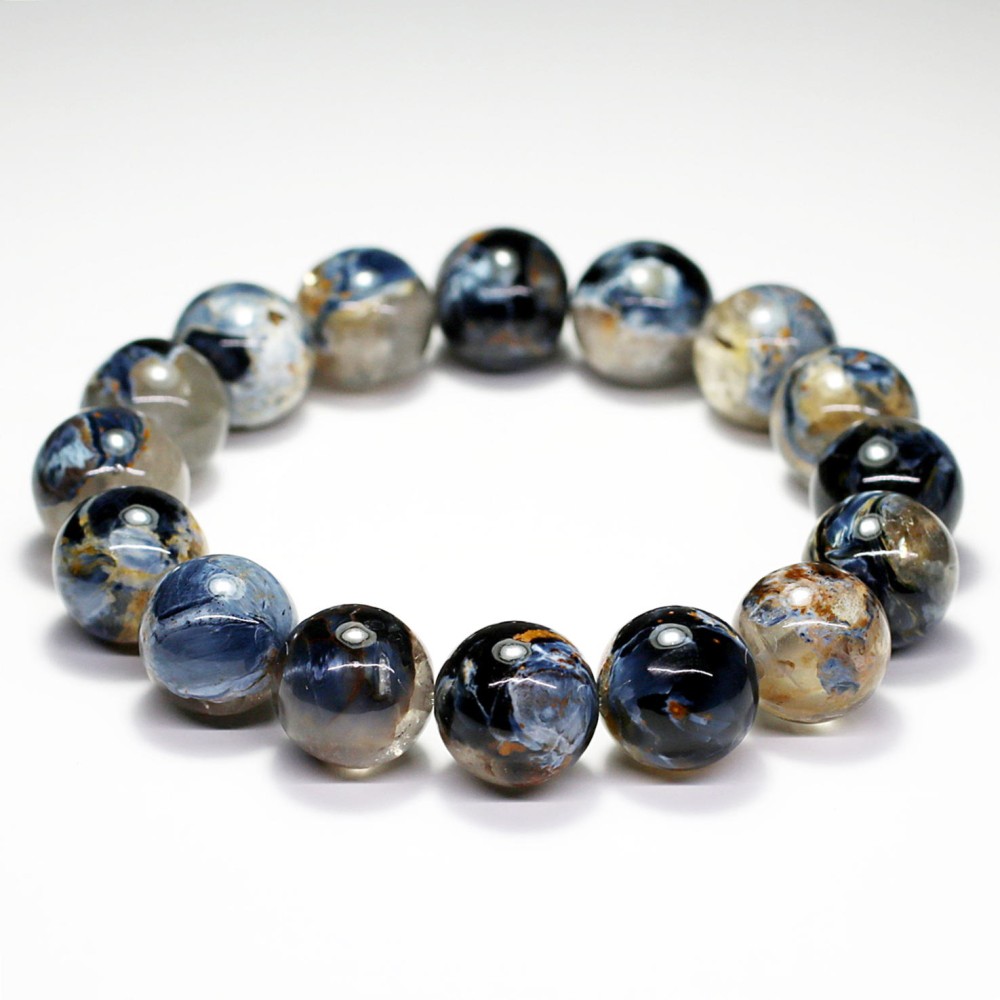 高品質]ピーターサイトシリカブレスレット（約13mm玉） - 埼玉県吉川市