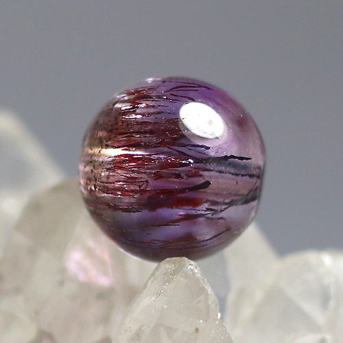 最高品質]アメジストスーパーセブン1粒売り（8.2mm） - 埼玉県吉川市の