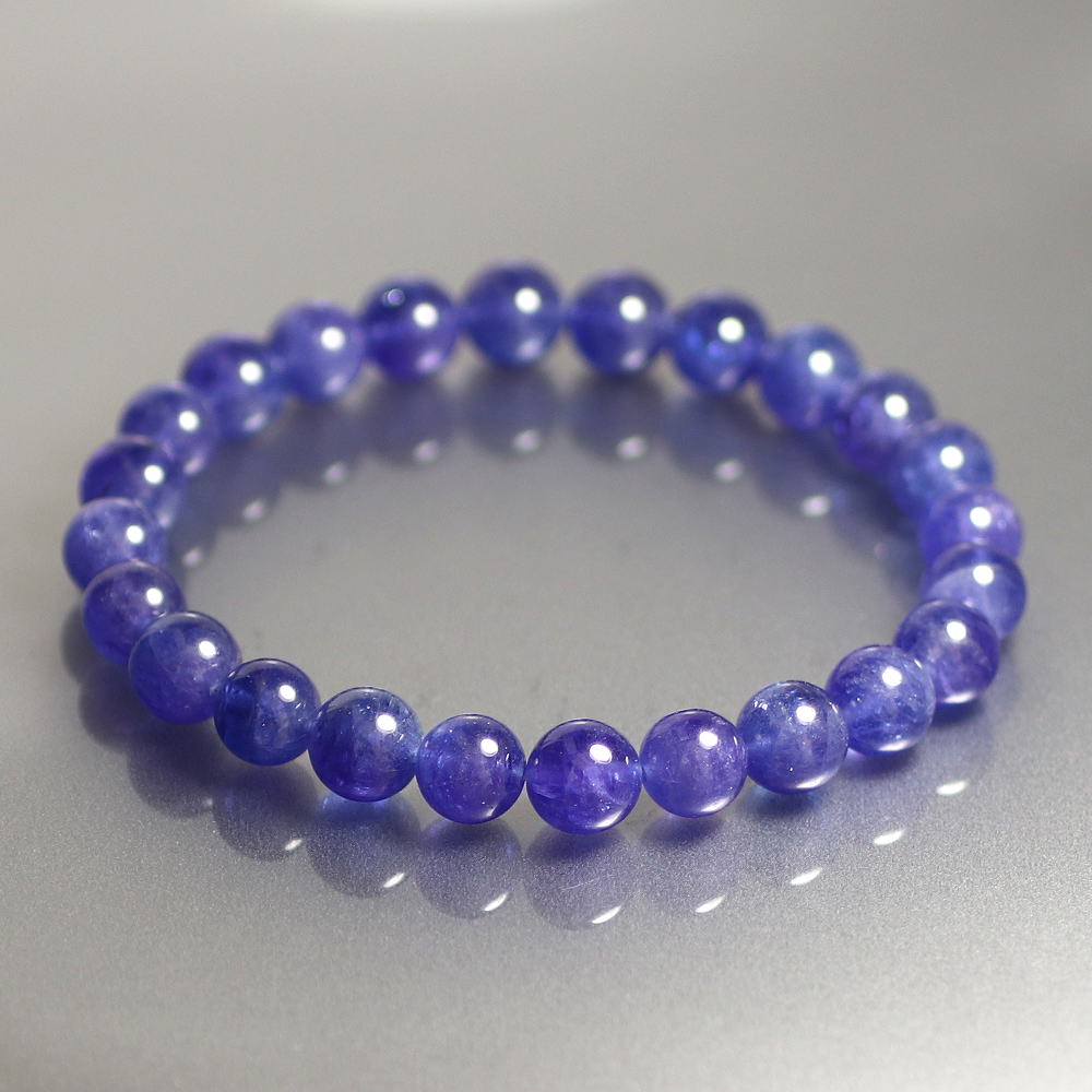 高品質++]タンザナイトブレスレット（約7.5mm玉） - 埼玉県吉川市の
