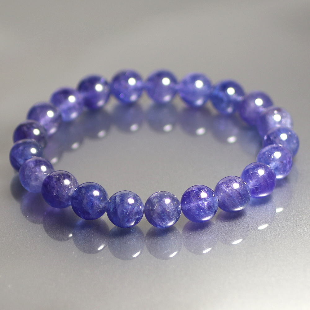 高品質++]タンザナイトブレスレット（約9mm玉） - 埼玉県吉川市の