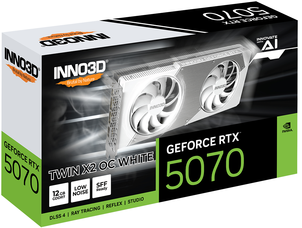 INNO3D GEFORCE RTX™ 5070 TWIN X2 OC WHITE | INNO3D - GRAPHICS CARDS