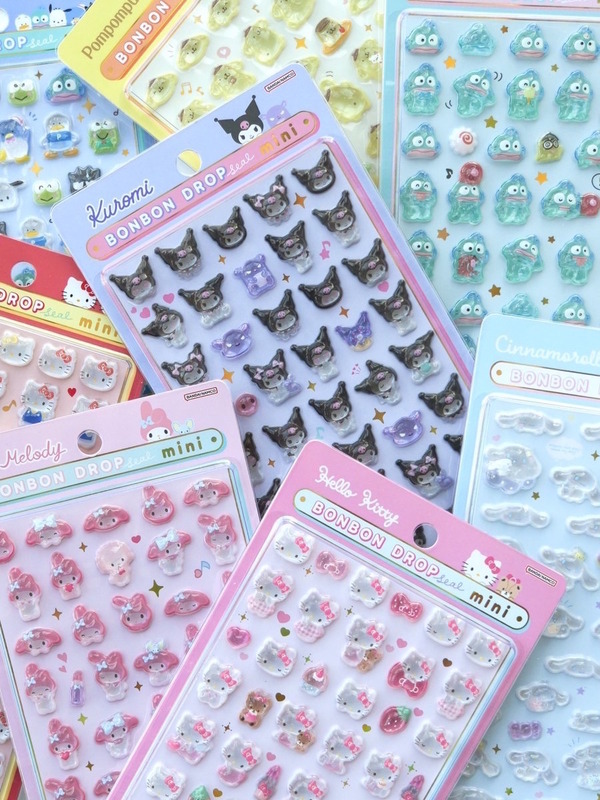 ボンボンドロップシールより「サンリオキャラクターズ（ミニサイズ