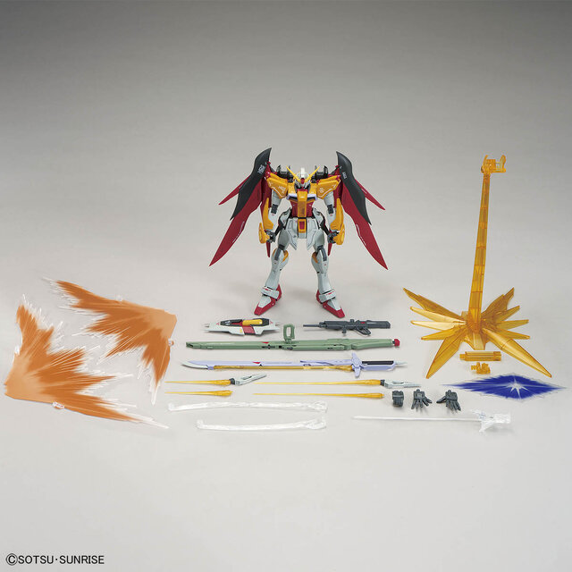 オレンジの「光の翼」も付属する豪華仕様！MGガンプラ「デスティニー