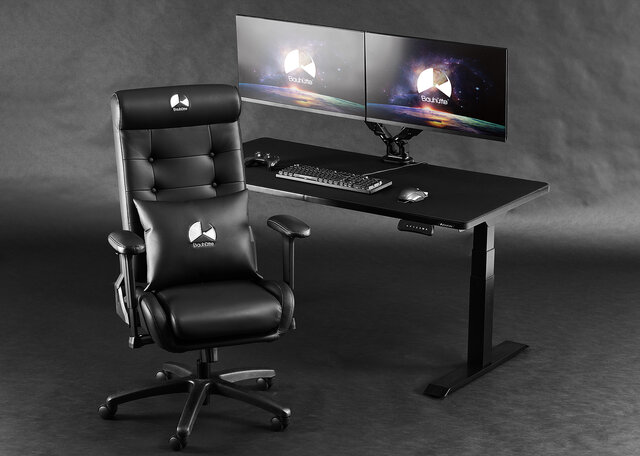 バウヒュッテから「電動スーパーゲーミングデスク」発売─寝る・立つ