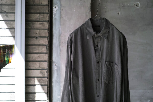 COMOLI コモリ / ヨリ杢 ワークシャツ (sold) | INSIDE MY GLASS DOORS