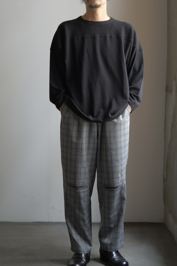 COMOLI / ウールフットボールTシャツ_NAVY (sold) | INSIDE MY GLASS DOORS