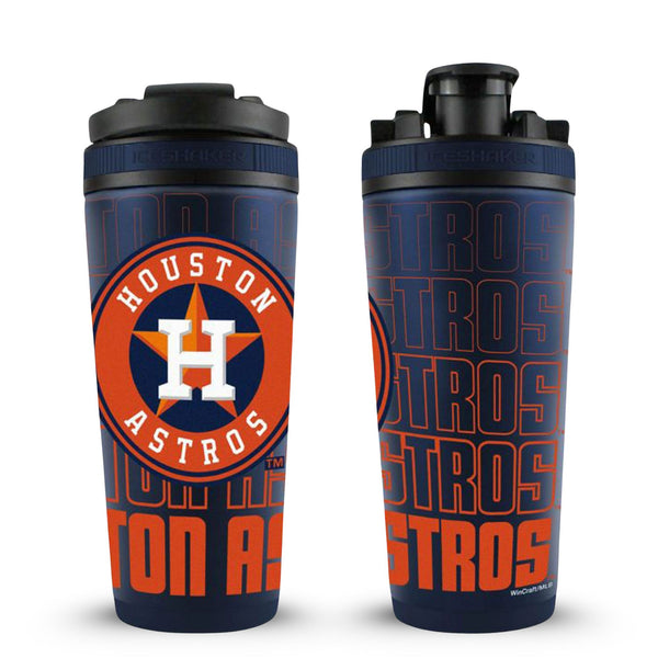 Official MLB Houston Astros 4D Insulated Shaker Bottle | Ice Shaker