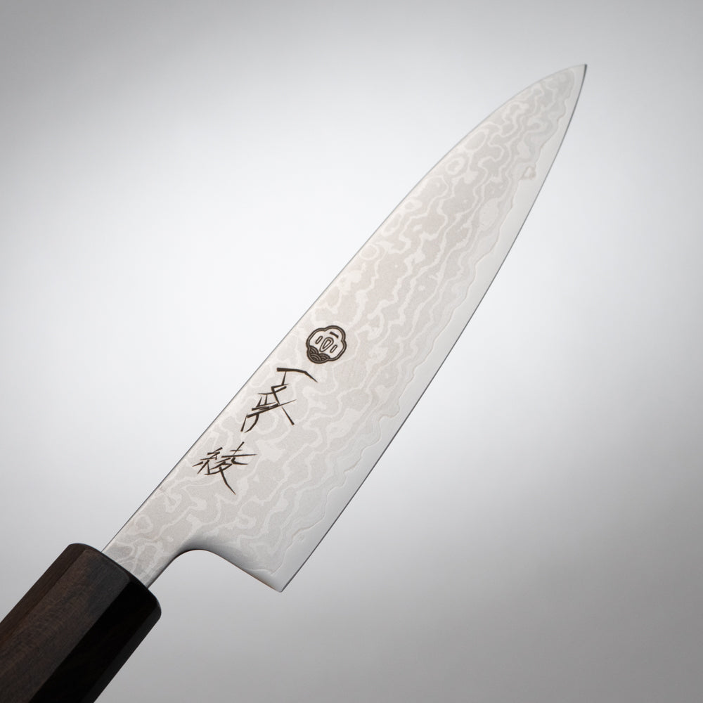 一文字 綾 VG10 ダマスカス 和式ペティナイフ 灰檀柄 – 堺一文字光秀