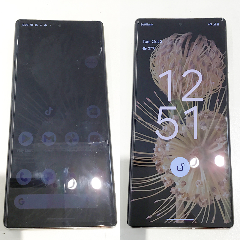 Pixel 6 Pro 操作は出来るが画面がチカチカ！ディスプレイ交換で復活