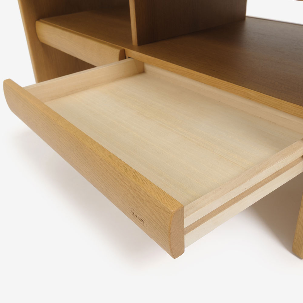 浜本工芸 センターテーブル「T-1104」幅110cm ナラ材 ナチュラル色［No